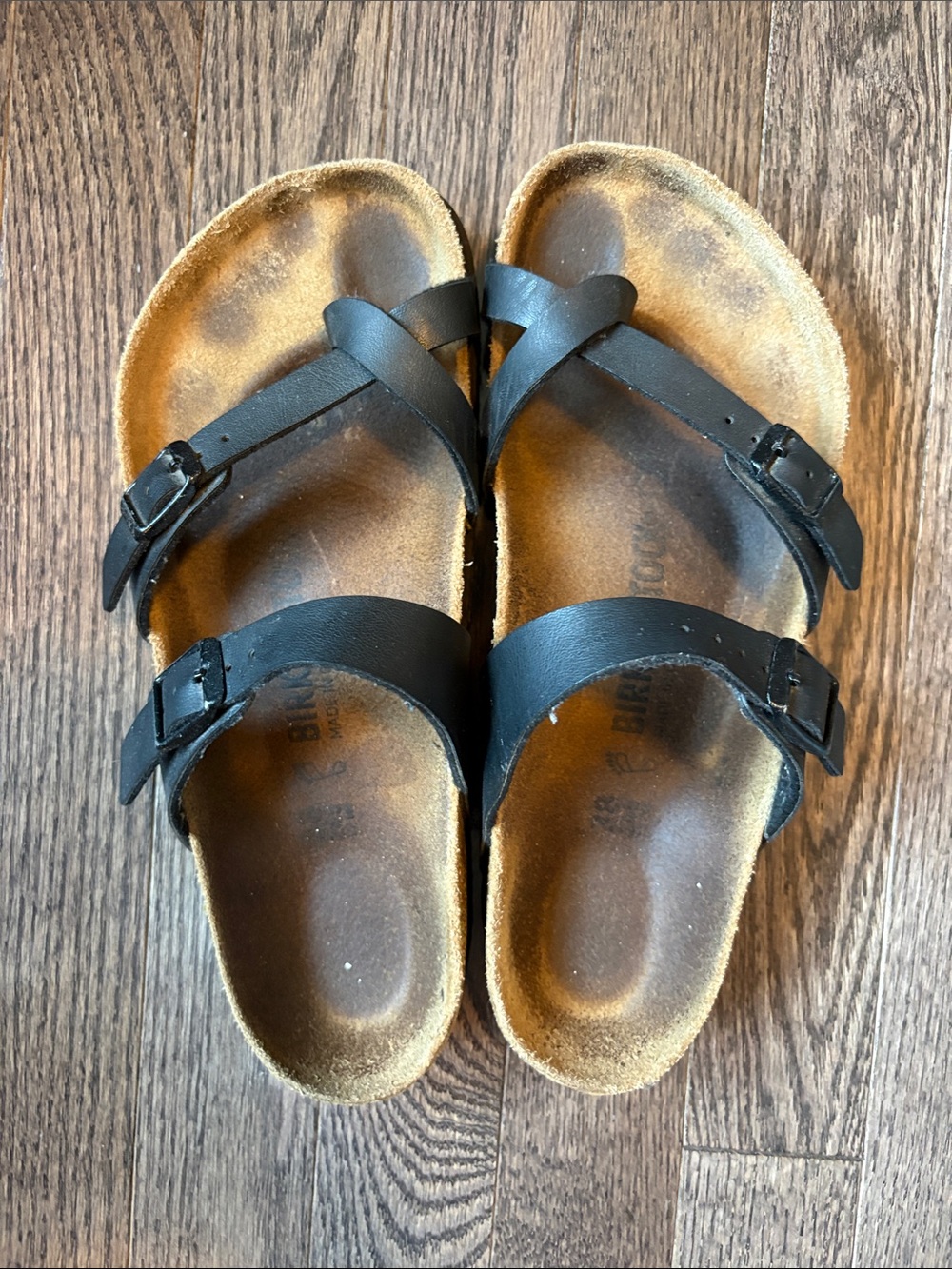Birkenstock Black Crossover Strap Sandals